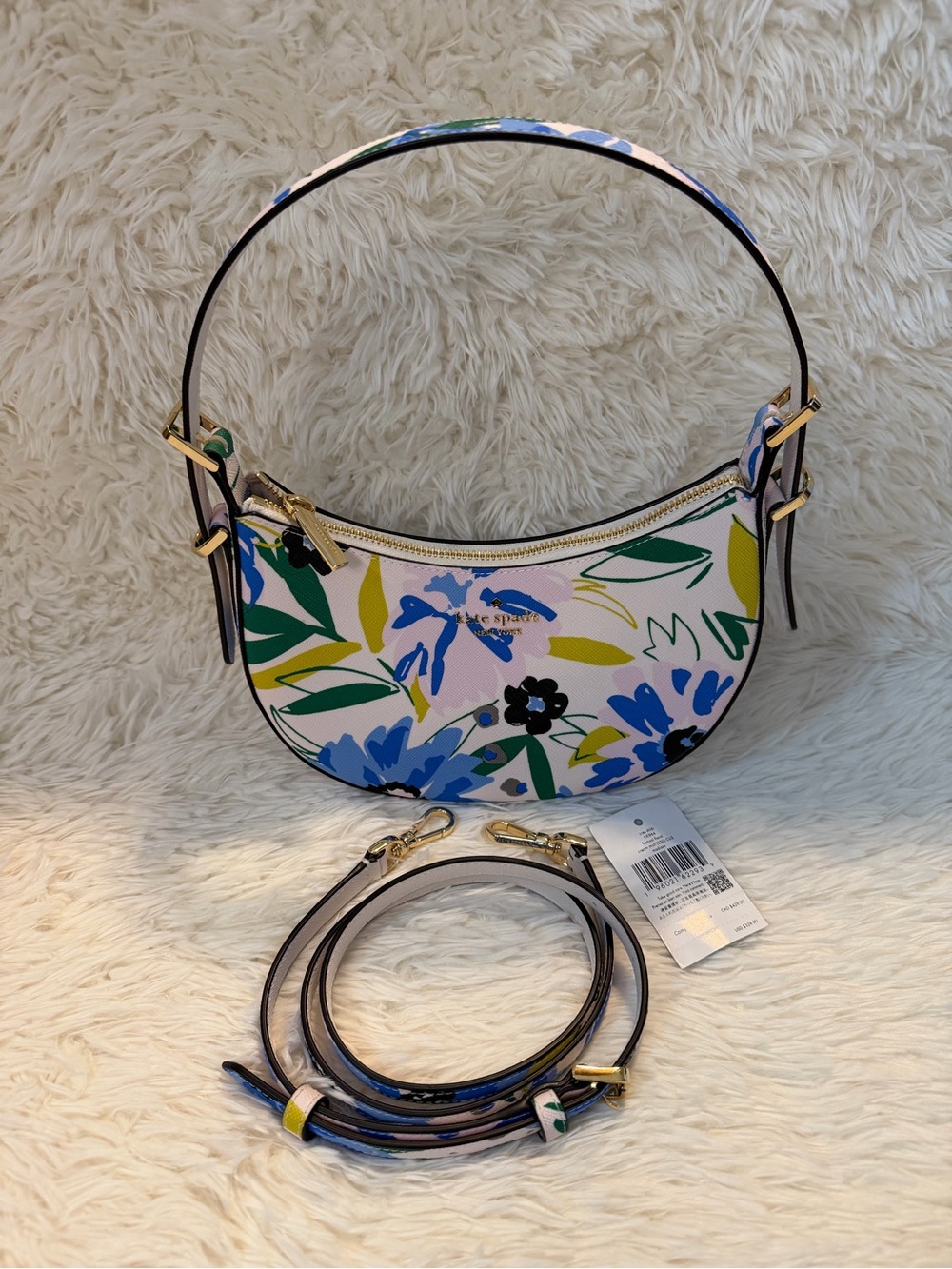 Kate Spade Madison Festival Floral Crescent Shoulder/Crossbody